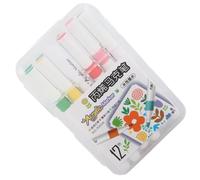 Estink Stylos Acryliques Round Drum Large Application Encre Basée sur l'eau pour le Bois traité 24 Pack (12 couleurs)