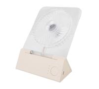 Estink Ventilateur de Bureau élégant Transparent Portable 4 Vitesse de Vent Mur Magnétique Pliable pour la Maison et le Camping (beige transparent)