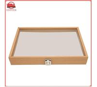 ESTINK Vitrine transparente antipoussière pour épingles, broches, médailles et bijoux - Présentoir élégant L