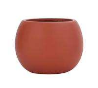 ESTINTENG Style Nordique Simple Coloré - Pot en Céramique Respirant pour Plantes Succulentes - Boule Ronde d'Intérieur - Terre Trésor Rouge