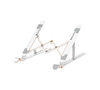 ESTINTENG Support en plastique A2 pour ordinateur portable avec support réglable et léger pliable en plastique pour tablette - Blanc