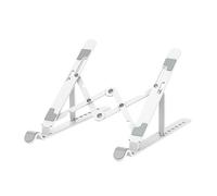 ESTINTENG Support pour ordinateur portable A2 en plastique avec support réglable et léger pliable pour tablette - Blanc - Version plastique
