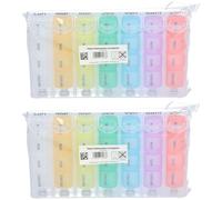 Estipharm Pilulier hebdomadaire rectangulaire 1 semaine Accessoire(S) 2x1 pc(s)