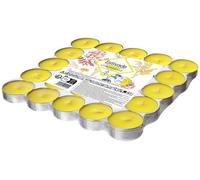ESTIVADE-Lot de 25 chauffe-plats citronnelle coloris jaune en cire Estivade