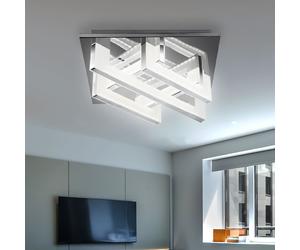 Esto Deckenleuchte Deckenstrahler Chambre Moderne 1 Lampe LED Argent 30 cm