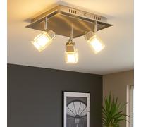 COB 15 watts LED plafond éclairage mural chambre à coucher argent verre luminaire761050-3