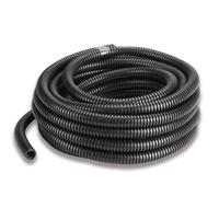 ESTO Tuyau ondulé 16 20 25 32 écheveau de 50 ou 100 mètres, gaine flexible ondulée non ouverte protectrice de câbles, pour travaux électriques, électricien 25 mètres/DN 32