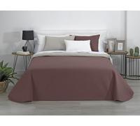 Estoralis - AVA | Couvre lit matelassé Doux et léger | Tissu matelassé réversible | Beige/Marron | pour lit de 80/90 cm. (180 x 270 cm. (Largeur par Hauteur) pour Toutes Les Saisons