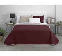 Estoralis - AVA | Couvre lit matelassé Doux et léger | Tissu matelassé réversible | Gris/Rouge | pour lit de 105 cm. (200 x 270 cm. (Largeur par Hauteur) pour Toutes Les Saisons