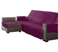 Estoralis | AVA | Housse de canapé au Design Moderne| Tissu matelassé réversible | Fuxia | Chaise Longue 290 cm Bras Gauche | Taille du Tissu 290 x 255 cm (Largeur par Hauteur)