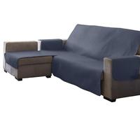 Estoralis | AVA | Housse de canapé au Design Moderne| Tissu matelassé réversible | Pierre | Chaise Longue 240 cm Bras Gauche | Taille du Tissu 240 x 255 cm (Largeur par Hauteur)