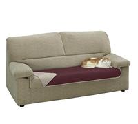 Estoralis | AVA | Topper pour canapé | Tissu matelassé réversible | Couleur Gris/Rouge | pour Animal de Compagnie| Mesure 65x180 cm. | pour Tous Types de canapés