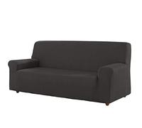 Estoralis Berta Housse de Canapé Elastique, Tissu, Anthracite, 3 Places