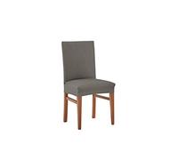 Estoralis | Berta | Housse de Chaise Moderne | Tissu élastique Gris | pour Chaise avec Dossier Taille 45x45 cm. Dossier de 50 cm | Protecteur de Chaise | Adaptable à Tous Types de chaises