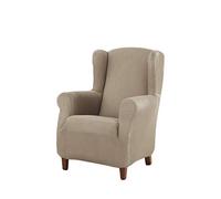 Estoralis Berta Housse de Fauteuil à Oreilles élastique, Tissu, Lin