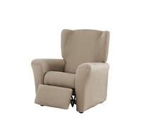 Estoralis | Berta | Housse de Fauteuil Relax au Design Moderne | Tissu élastique Lin | pour Fauteuil Relax de 70 à 90 cm. | Protecteur de Chaise Relax Adaptable à Tous Types de Fauteuil Relax