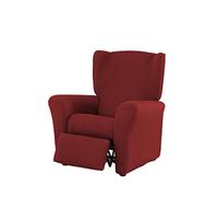 Estoralis | Berta | Housse de Fauteuil Relax au Design Moderne | Tissu élastique Rouge | pour Fauteuil Relax de 70 à 90 cm. | Protecteur de Chaise Relax Adaptable à Tous Types de Fauteuil Relax