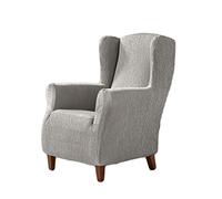 Estoralis Betina Housse de Fauteuil à Oreilles élastique, Tissu, Gris Claire