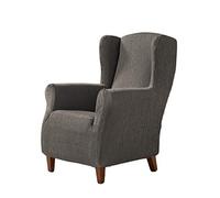 Estoralis Betina Housse de Fauteuil à Oreilles élastique, Tissu, Tabac