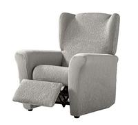 Estoralis Betina Housse de Fauteuil Relax élastique, Tissu, Argent