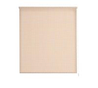 Estoralis | Cuisine | Store Enrouleur Moderne | Tissu translucide imprimé | Vichy-2 Beige | 130 x 180 cm. (Largeur/Hauteur) Taille du Tissu 127 x 175 cm. | Stores pour fenêtres et Portes