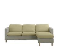 Estoralis | Java | Housse d'assise et de Dossier pour canapé et Fauteuil | Tissu Super élastique C/ 02 Crème | Taille M (Entre 50-85 cm x 65-95 cm et 10-20 cm de Haut) | Super réglable