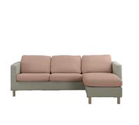 Estoralis | Java | Housse d'assise et de Dossier pour canapé et Fauteuil | Tissu Super élastique C/ 03 Rose | Taille L (Entre 50-85 cm x 95-130 cm et 10-20 cm de Haut) | Super réglable