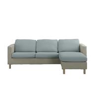 Estoralis | Java | Housse d'assise et de Dossier pour canapé et Fauteuil | Tissu Super élastique C/ 04 Bleu | Taille M (Entre 50-85 cm x 65-95 cm et 10-20 cm de Haut) | Super réglable