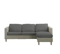 Estoralis | Java | Housse d'assise et de Dossier pour canapé et Fauteuil | Tissu Super élastique C/ 10 Gris Perle | Taille M (Entre 50-85 cm x 65-95 cm et 10-20 cm de Haut) | Super réglable