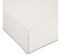 Estoralis | LONETA | Cache-Sommier avec Volants | Tissu uni | Housse Sommier | Écru | pour lit de 150 cm. (150 x 190/200 cm. (Largeur par Hauteur) Volant de 30 cm de Haut | Jupe de Lit
