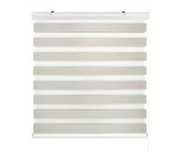 Estoralis | Sansa | Store Enrouleur Jour Nuit - Double Tissu Cassette décorative | Beige | 125 x 180 cm. (Largeur/Hauteur) Taille du Tissu 122 x 175 cm. | Stores pour fenêtres et Portes