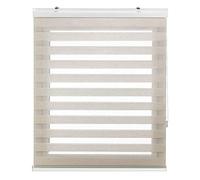 Estoralis Sansa Store Enrouleur Jour Nuit, Polyester, Ekrü, 125 x 250cm