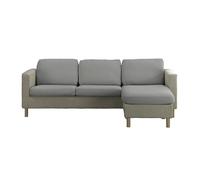 Estoralis | Sumatra | Housse d'assise et de Dossier pour canapé et Fauteuil | Tissu Super élastique C/ 09 Gris Clair | Taille L (Entre 50-85 cm x 95-130 cm et 10-20 cm de Haut) | Super réglable