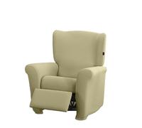 Estoralis | Sumatra | Housse de Fauteuil Relax | Tissu Super élastique C/ 02 Crème | pour Fauteuil Relax de 70 à 90 cm. | Protecteur de qualité | Adaptable à Tous Types de fauteuils Relax