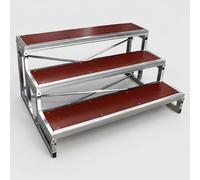 Estrade Chorale Portable Escalier Chœur Plateforme Pliante 3 Niveaux