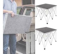 Estrade Chorale, scène Pliante Portable - Plateforme en Aluminium avec marches antidérapantes et connectables, idéale pour Les Concerts, Les événements et Les configurations modulaires - Mon