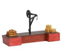 Estrade de chargement et grue