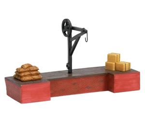 Estrade de chargement et grue