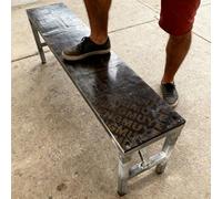Estrade Escalier de Scène Portable, Stable et Résistant, Escalier Modulable avec Patins Antidérapants, Accessoires de Scène(H30cm(11 3/4"))