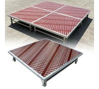 Estrade modulaire pliable et portable pour événements, concerts, DJ et groupes de musique, capacité de charge robuste de 500 kg(100x128x30cm)