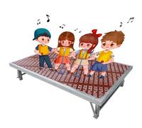 Estrade Petite Scène pour Enfants, Scène Compacte pour Mariage, Élévateur de Scène Flexible pour Concerts, Hauteur Réglable(5pcs,150X100CM/59X39 3/8")