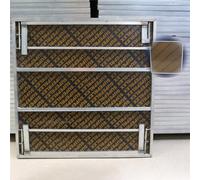 Estrade Plateforme de Scène Pliable et Portable avec Pieds Antidérapants, Scène Modulaire à Hauteur Réglable, Support en Fer Galvanisé + Panneau Composite(H40cm/15 3/4",128X128CM(50 3/8X50 3/8"))