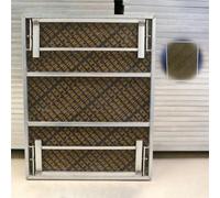 Estrade Plateforme de Scène Pliable et Portable avec Pieds Antidérapants, Scène Modulaire à Hauteur Réglable, Support en Fer Galvanisé + Panneau Composite(H30cm/11 3/4",100x128CM(39 3/8X50 3/8"))