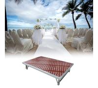 Estrade Plateforme de Scène Pliable pour Mariage, Salles de Spectacles, Petite Terrasse de Spectacle en Extérieur, Scène Portable Robuste et Facile à Monter(5pcs,150X100CM/59X39 3/8")