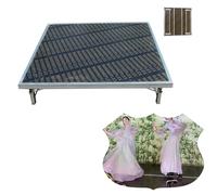Estrade Plateforme de Scène Portable Assemblée pour Danseurs Pliable, Unité Modulaire de Plateforme de Scène Flexible, Lieux d’Événements Stables(H30cm/11 3/4",128X128CM(50 3/8X50 3/8"))