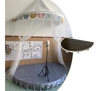 Estrade Plateforme Semi-circulaire pour Discours D'enfants, Mini-scène Modulaire, Plateforme Compacte pour Événements, Tribune pour Spectacles en Intérieur(H10cm(4"),Dia 100cm (39 3/8"))
