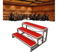 Estrade pour chœur, Estrade Portable Robuste à 3 Niveaux pour chorales, églises, Spectacles Scolaires, événements d'entreprise et remises de Prix - Solide, légère et Facile à Installer