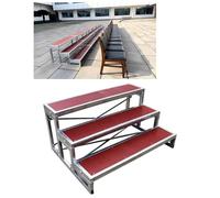 Estrades chorales portables commerciales, escaliers et plateformes de scène antidérapants pour chœurs, écoles, églises, théâtres et concerts ; estrades chorales à plusieurs niveaux (1/2/3) a