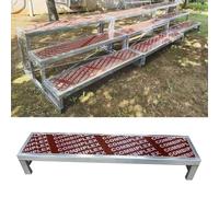 Estrades de chœur pliables, escalier choral, plateforme de scène métallique antidérapante, portable, multi-niveaux, estrades de chœur portables pour groupes, plateforme à marches réglables p