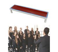 Estrades de chœur pliables, plateforme de scène métallique antidérapante et portable à plusieurs niveaux, idéales pour les écoles, les églises et les événements musicaux, notamment les group